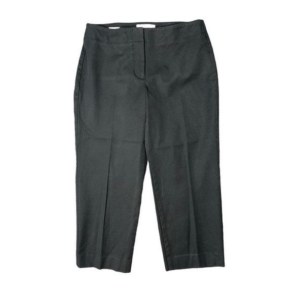 Talbots Outlet signature black Capri pants stretch 4 - Picture 2 of 6